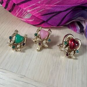 Vintage Scatter Pins - Heart, Wishbone, Horseshoe